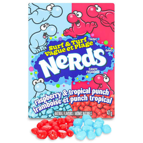 Nerds - Surf & Turf Raspberry + Tropical Punch (47g)